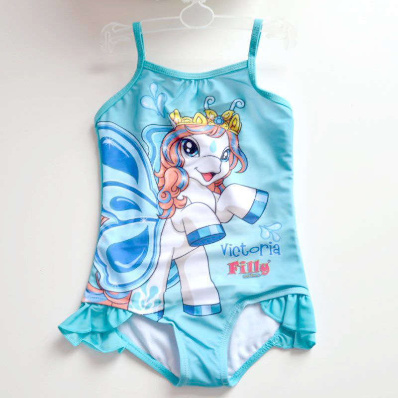 ZK71101502 blue pony one piece