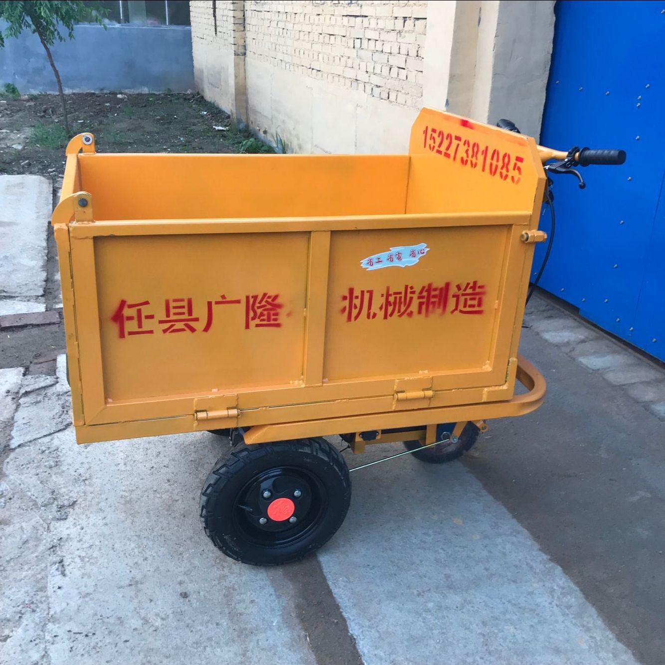 Manufactor supply construction site Flat Transport vehicle small-scale De la Villette wheelbarrow construction site Electric wheelbarrow