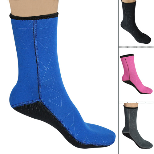 1833 thickened 3mm warm diving socks for men and women, comfortable non-slip winter swimming and snorkeling socks for men and women, super elastic beach socks