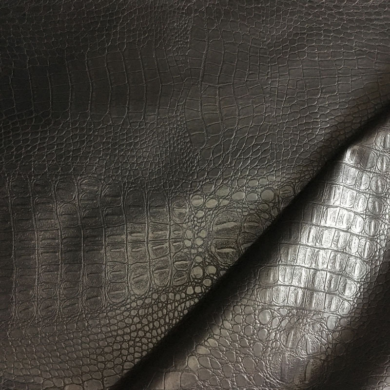 仿古鳄鱼纹皮雕软包皮革面料背景墙硬包仿皮箱包革加厚PU革