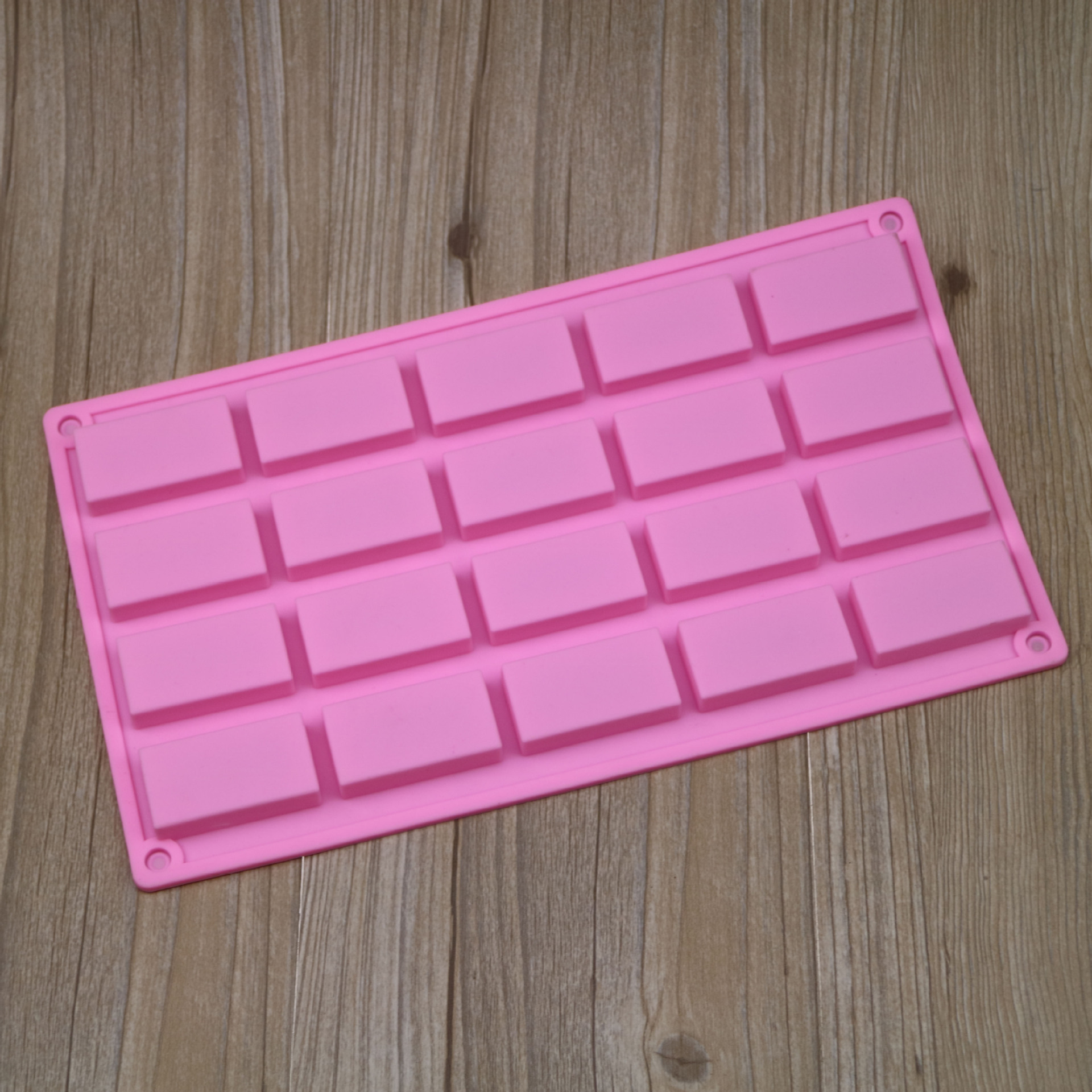Silicone 20 long square biscuit mold square ice small lattice DIY baking tool