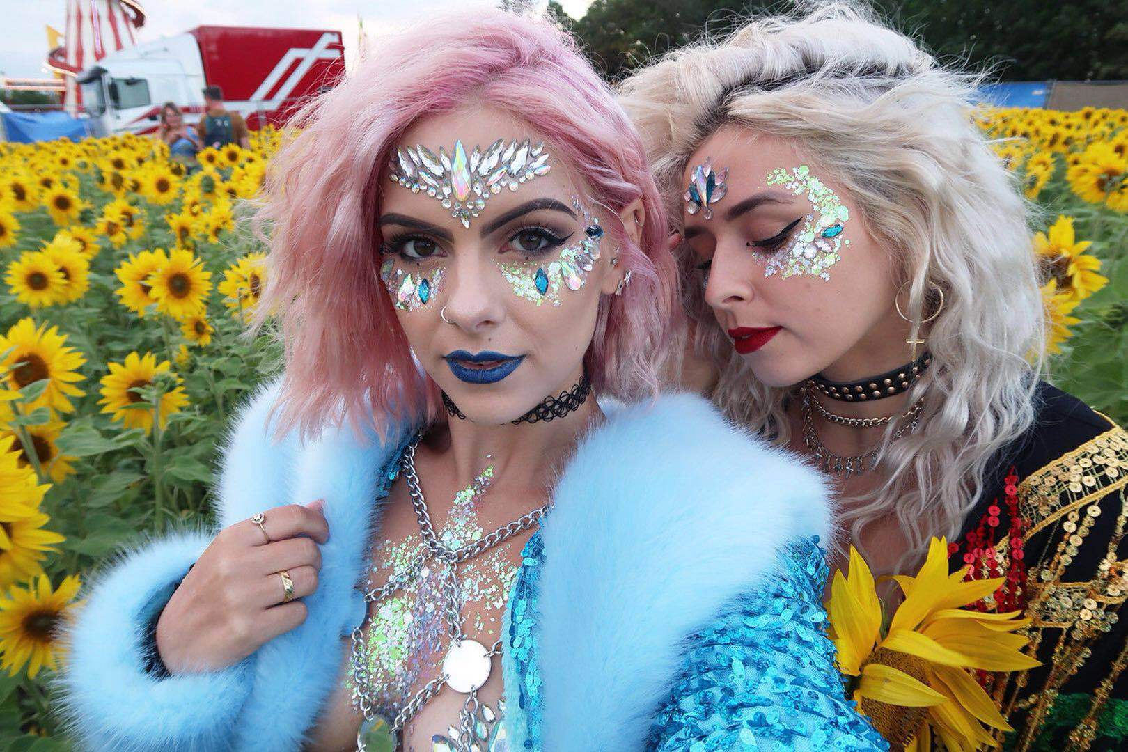 Halloween Festival Halloween Makeup Eyebrow Center Ins Style Face Drill Stickers Tattoo Stickers
