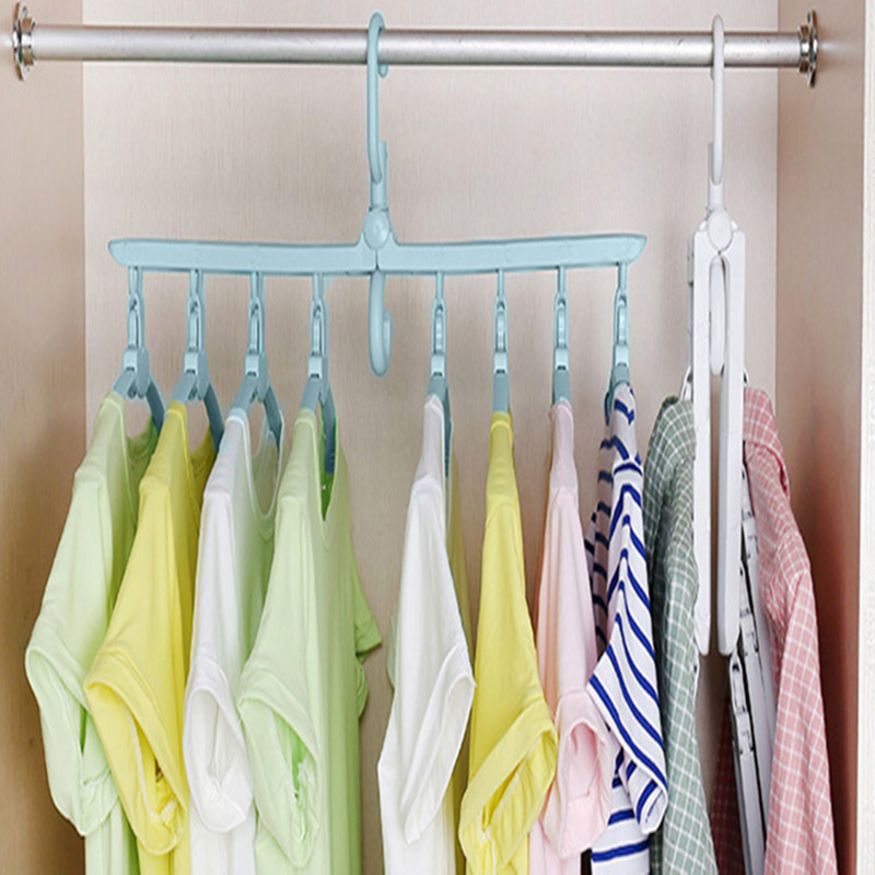 家用折叠阳台橱柜塑胶晾衣服衣架干湿耐用多功能架衣撑衣挂