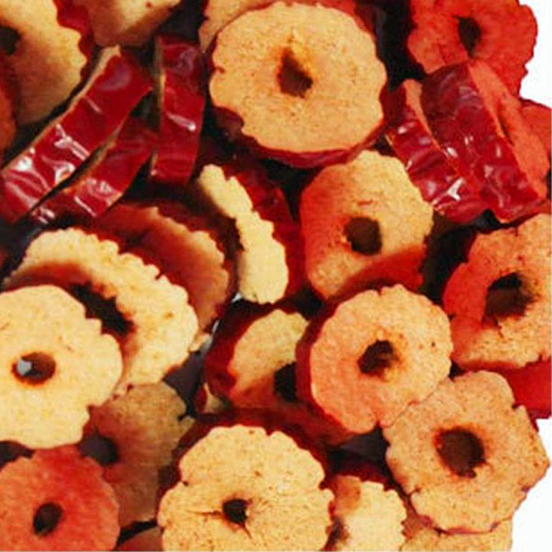 新疆特产若羌枣片 无核红枣圈 500g散装 枣干批发|ru