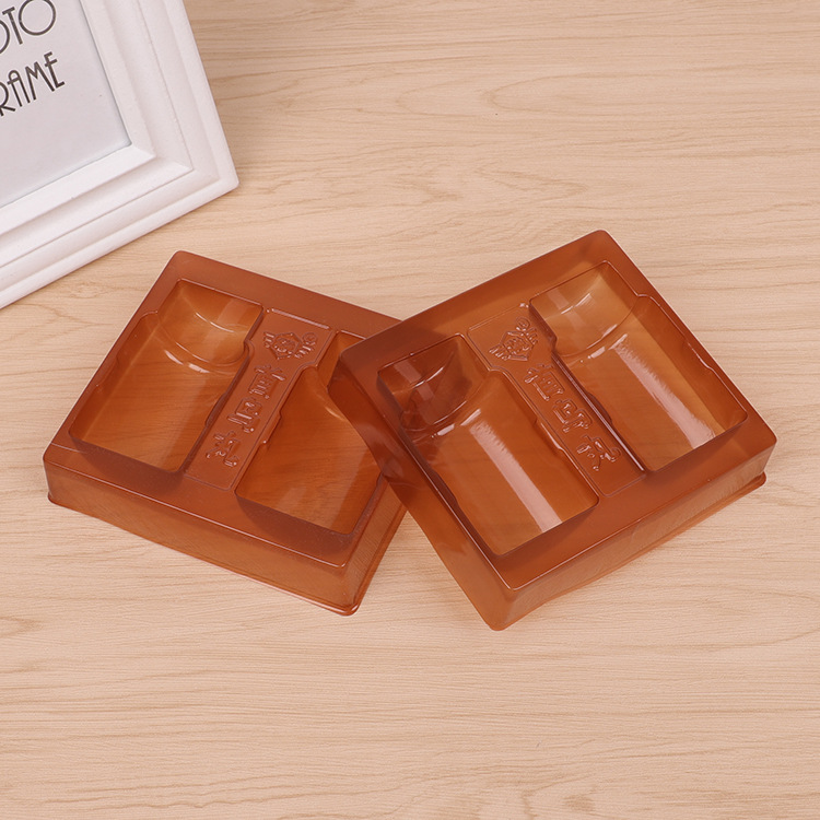 厂家直销医药保健品瓶装内托pvc吸塑托盘包装透明焦糖色塑料泡壳|ms