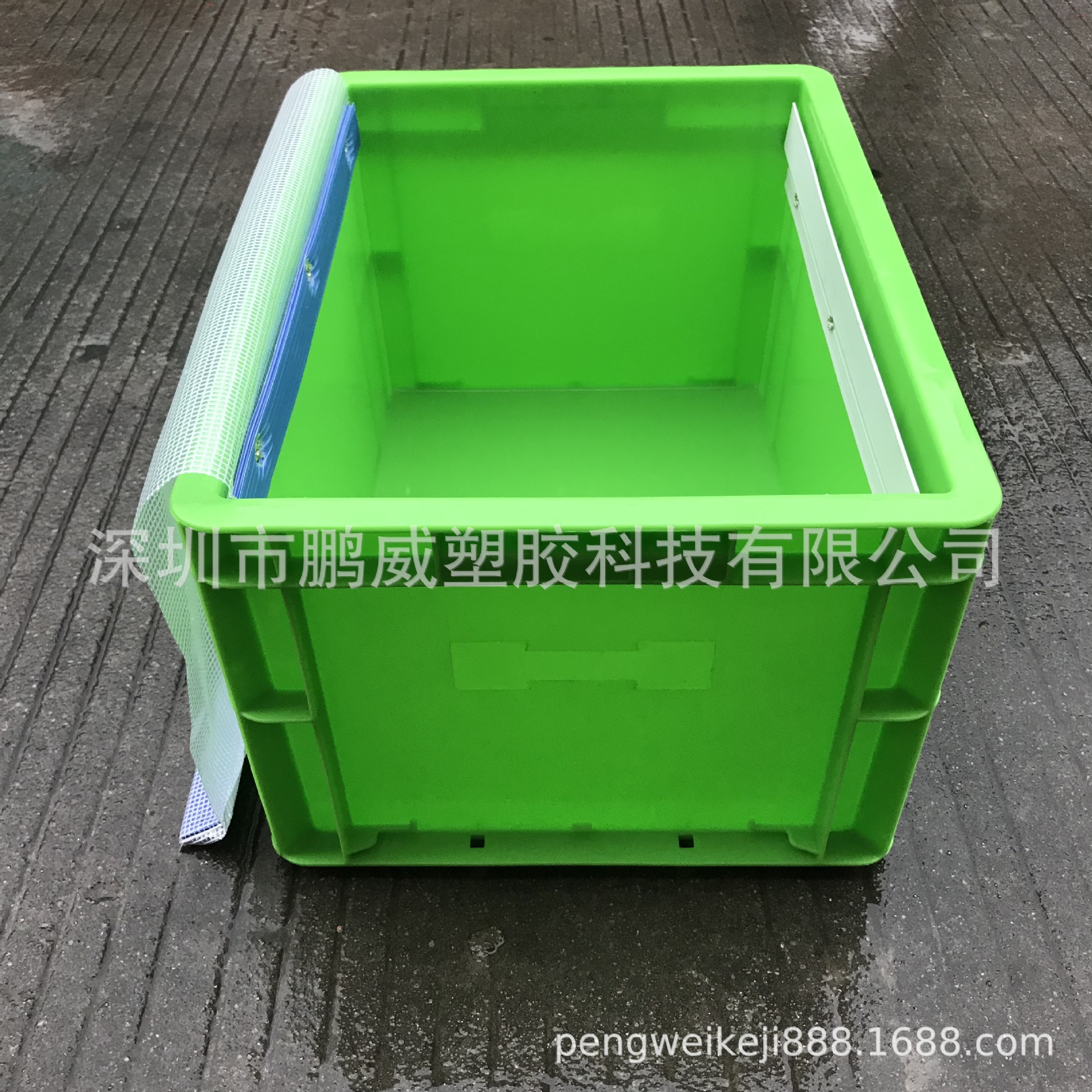 供应美的产品收纳EU箱 大小号绿色EU加箱 热销珠三角收纳零件EU箱