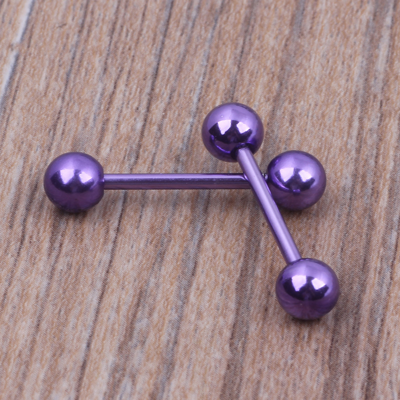 Steel Ball Stainless Steel Straight Dumbbell Ear Bone Nail Human Body Piercing Jewelry 10/Bag detail image 8