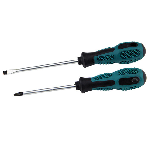 Rubber handle screwdriver household set chrome vanadium steel cross-shaped plum blossom rice screwdriver screwdriver cone