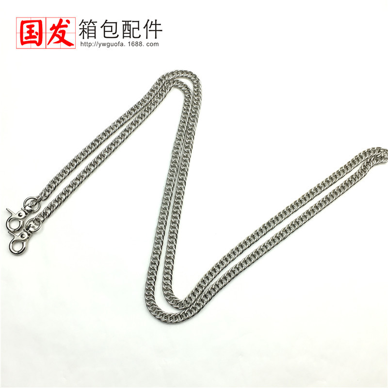 120cm cadena densa doble cadena tejida de alta calidad abrazadera cadena accesorios de bolsa de oro