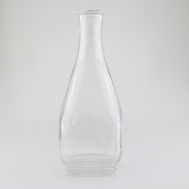 专业生产喷涂烤花玻璃酒瓶 彩色玻璃瓶500ml 蒙砂木塞红酒瓶