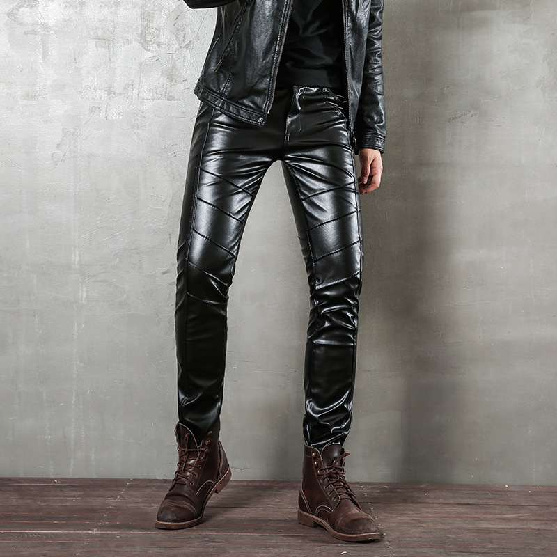 Autumn trousers with zipper