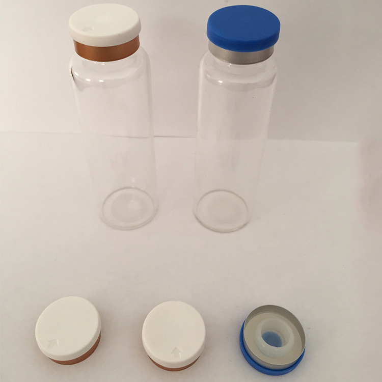 厂家供应 30ml 管制玻璃瓶 配硅胶塞 定位铝塑盖 护理专用瓶