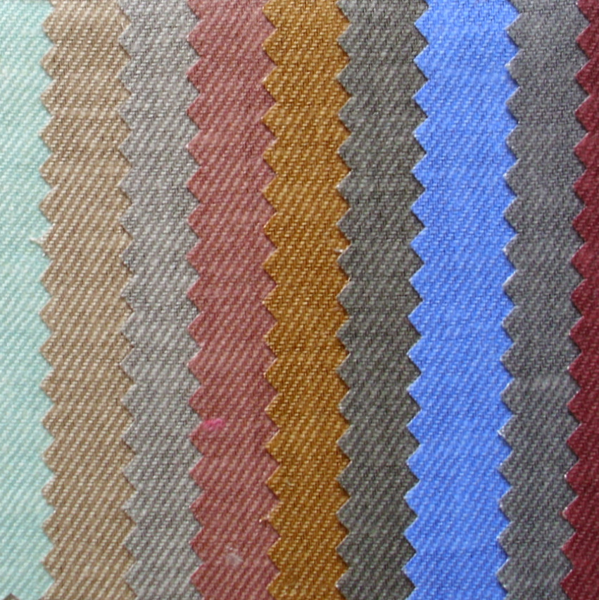 GB162麻棉弹力斜纹布适用服装鞋材手袋