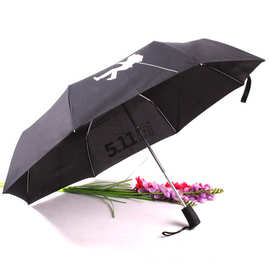 三折自动高尔夫伞 超大防风黑色折叠伞 现货批发 一件代发