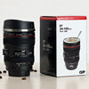 Canon, lens, cup stainless steel, glass, camera