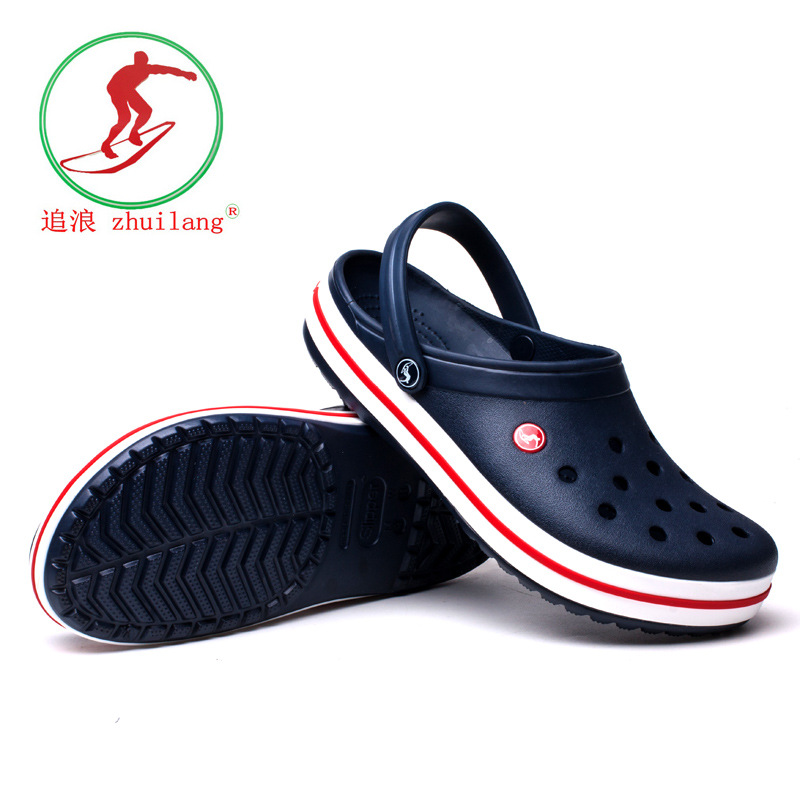A generation of fat summer non-slip Crocs Men's Korean Edition leisure time Beach shoes men and women lovers ventilation sandals