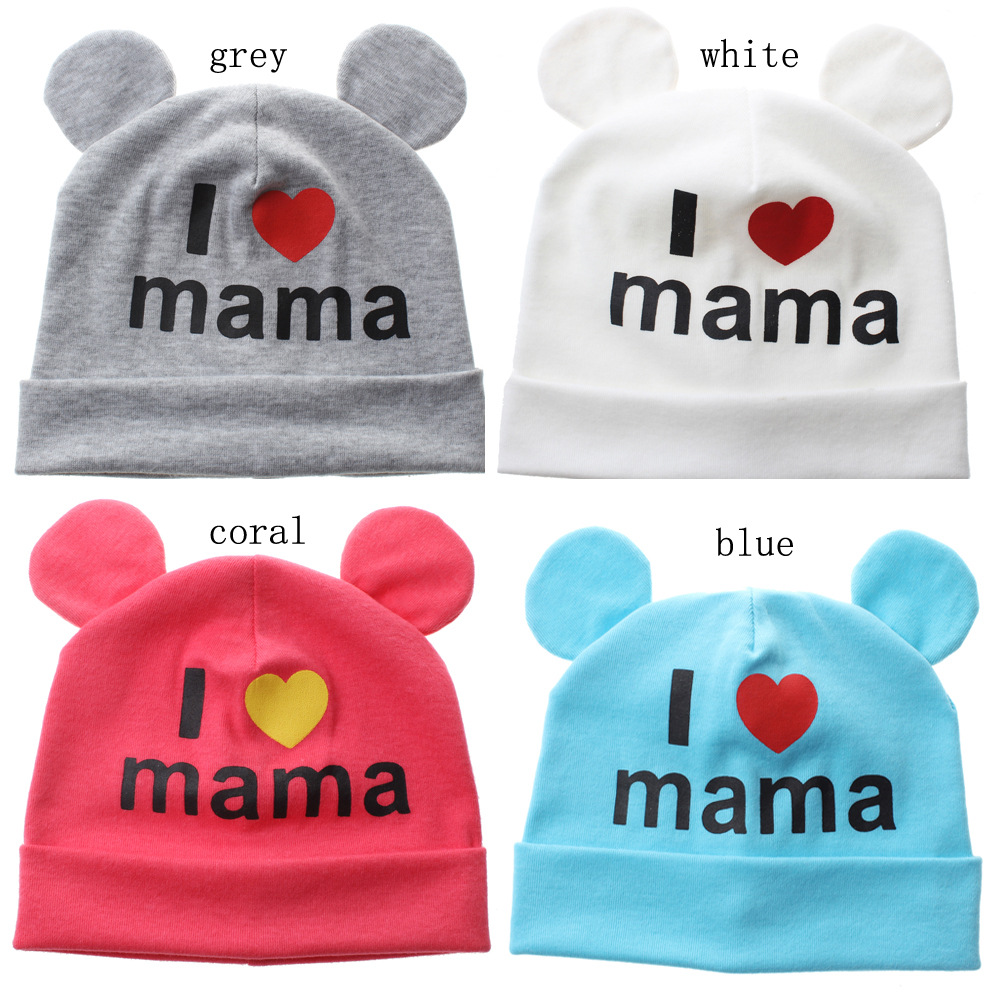 Acheter Nouveau Bebe Chapeau Doux Coton Tricote Bonnet Chaud Pour Tout Petit Bebe Fille Enfants Garcon Casquette I Love Papa Mama Imprimer Bonnet Bebe De 37 43 Du Superant Fr Dhgate Com