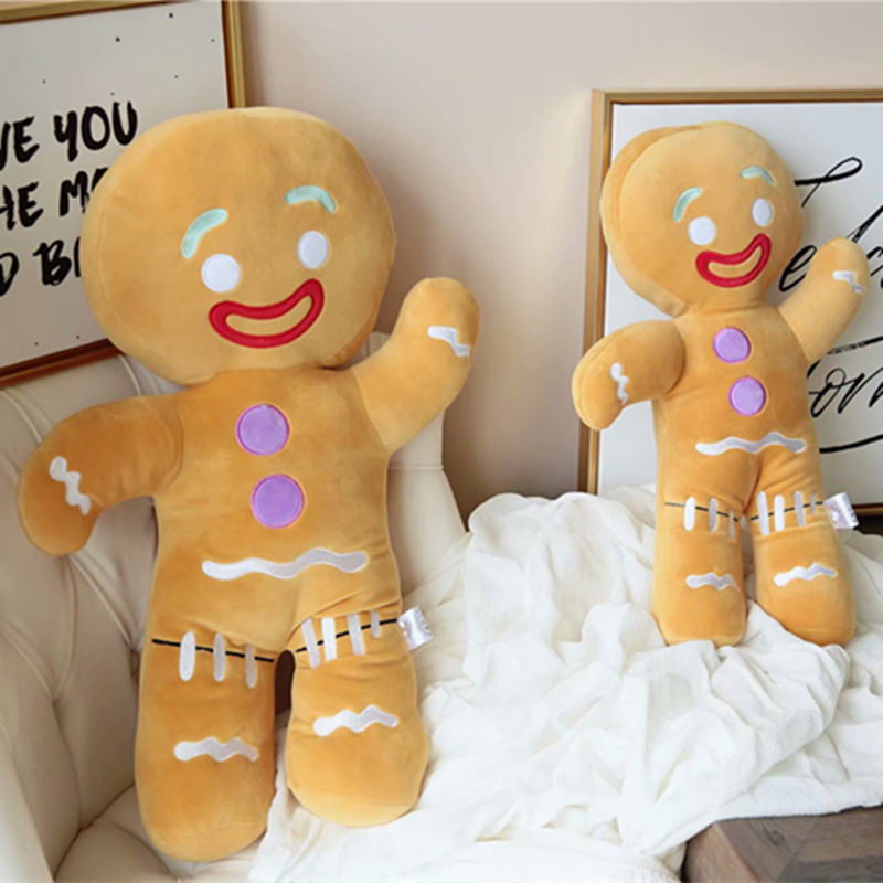 INS creativo galleta hombre muñeca jengibre pastel hombre confort acompañar juguete de peluche niña regalo de vacaciones