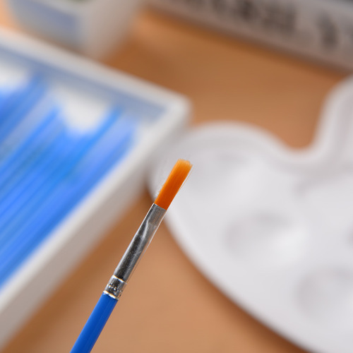 16.5cm DIY graffiti digital oil paint pen nylon hair flat pen plastic rod pen flat pen hook line pen