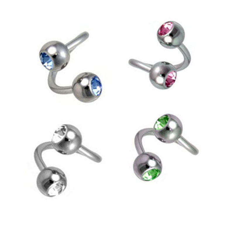 Labret piercing jewelry detail image