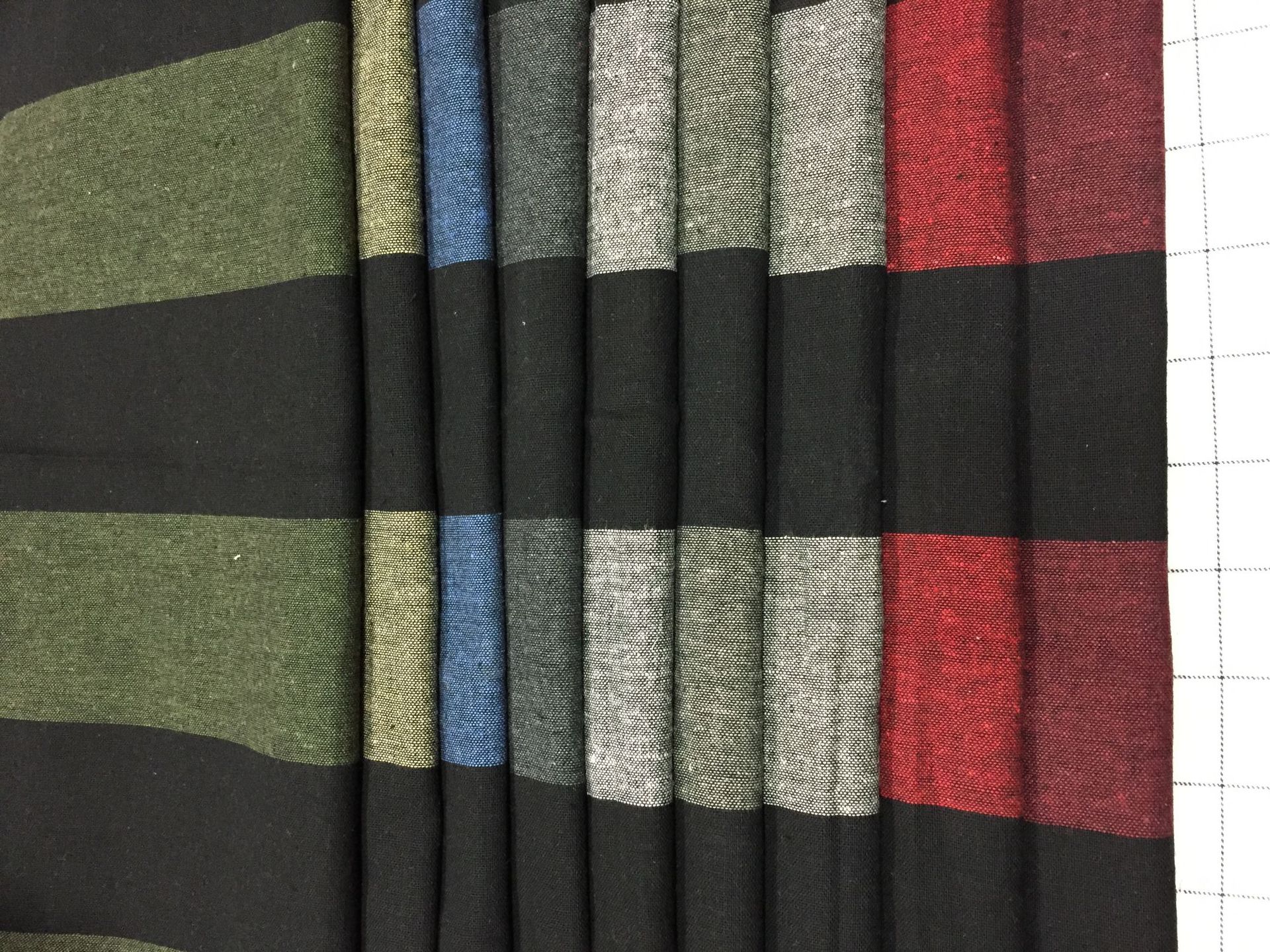 梭织色织条子 民族风和服条纹 现货供应颜色可选