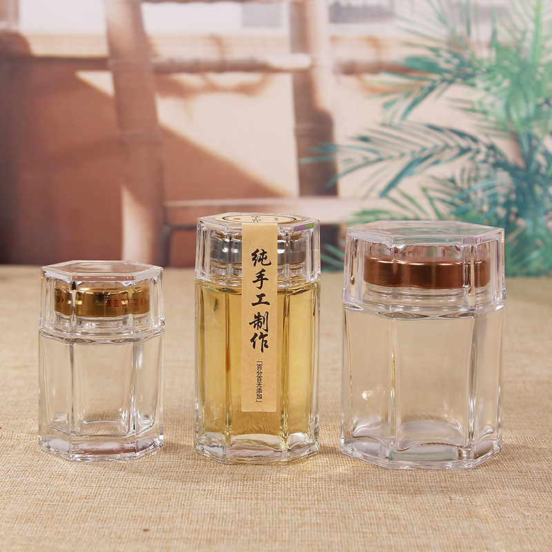 批发晶白料玻璃瓶 保健品瓶 鲜炖燕窝瓶 即食燕窝分装瓶 定制logo