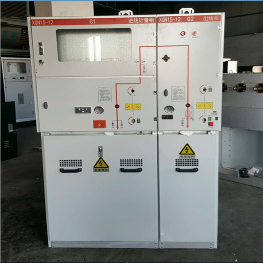 10KV 六氟化硫环网柜 开关柜 提升柜+出线柜SF6-10 XGN15-12KV