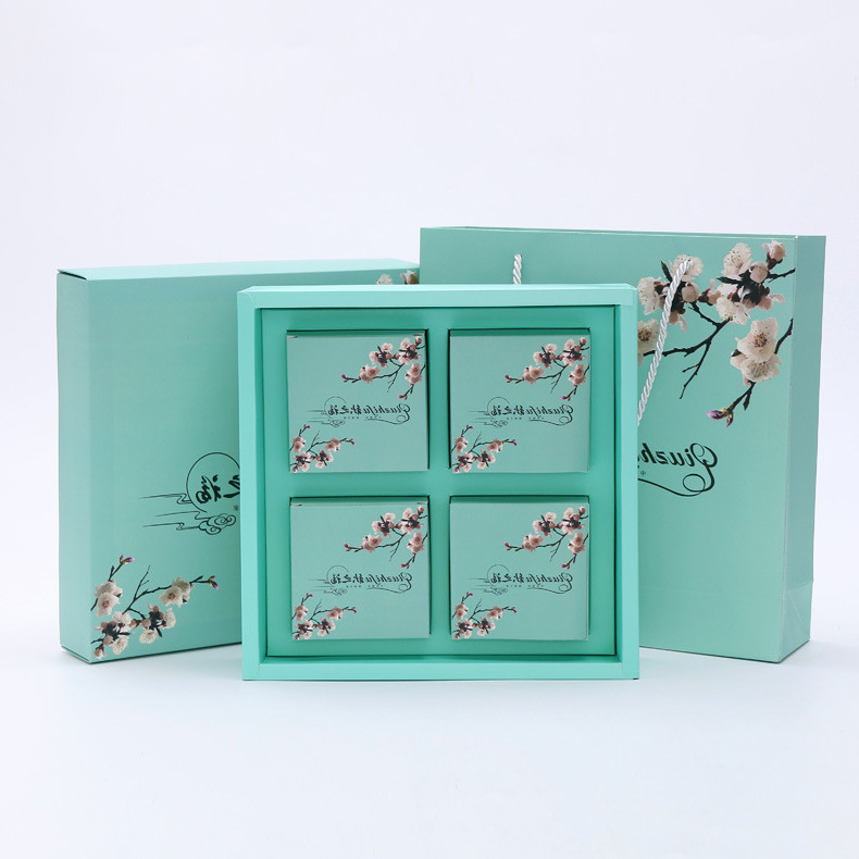 环保彩色纸盒中秋节月饼礼盒套装烘焙包装礼品盒生产定制