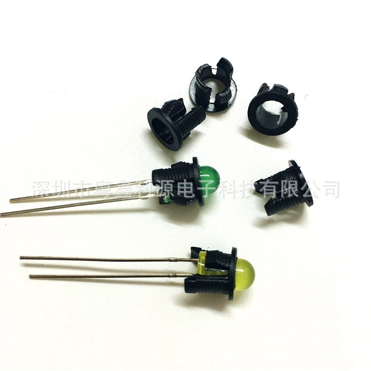 5 мм Панель светодиодная крышка лампы 5 мм Светодиодная Крышка карты 5 мм установка пластиковая крышка лампы держатель лампы F5LED длинная и короткая пряжка