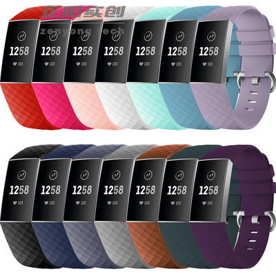 direct deal charge 3 silica gel monochrome intelligence motion Heart Rate Bracelet Watch strap silica gel Double color Watch strap