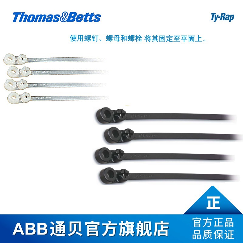 ThomasBetts TY535M Ty-Rap带固定孔扎带 尼龙扎带 白色扎带