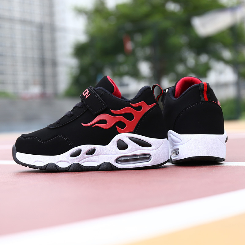 Cotton shoes 2018 Adidas new pattern Boy Velcro Basketball children's shoes Trend leisure time gym shoes Teenagers