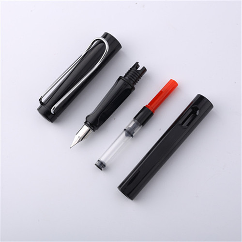 Factory direct supply Hao high-quality colorful plastic student pen with ink bag support for engraving signature pen
