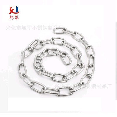 201 304不锈钢链条 船用起重锚链 不锈钢短环链条 长环链条