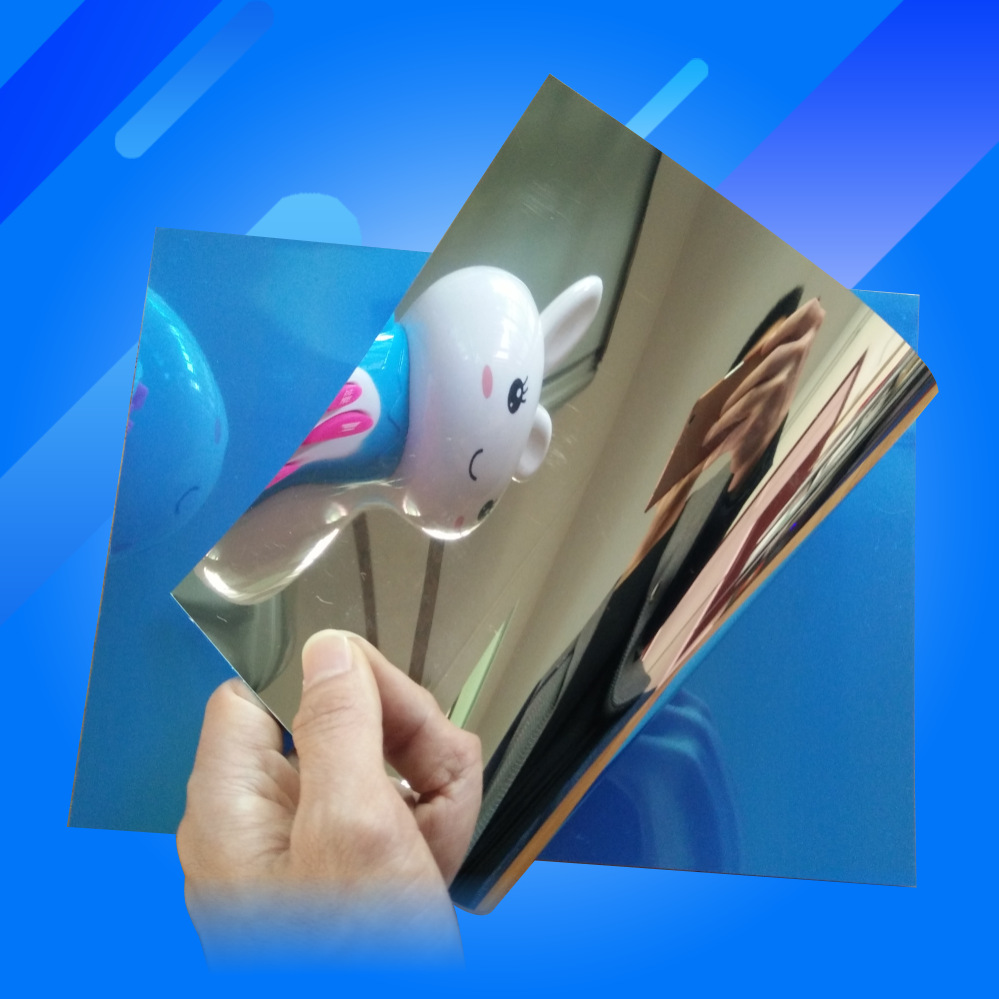 厂家定制PET反光片 银色镜面墙贴塑料LED反光材料镀铝反光膜 定做