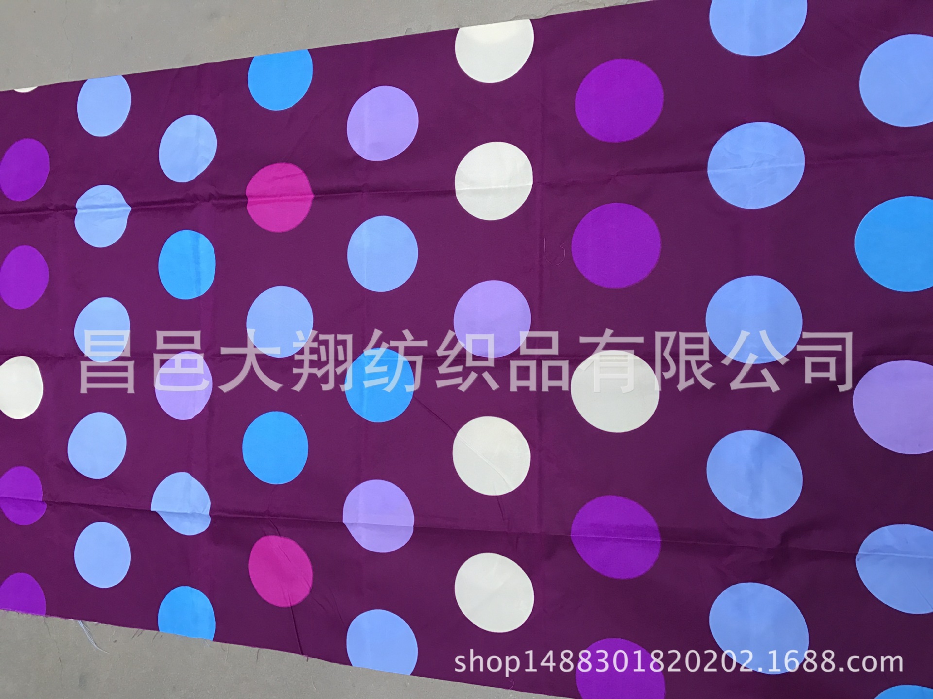 涤纶磨毛布 3D分散印花花型涤纶磨毛床品布料 47米 供应印度市场