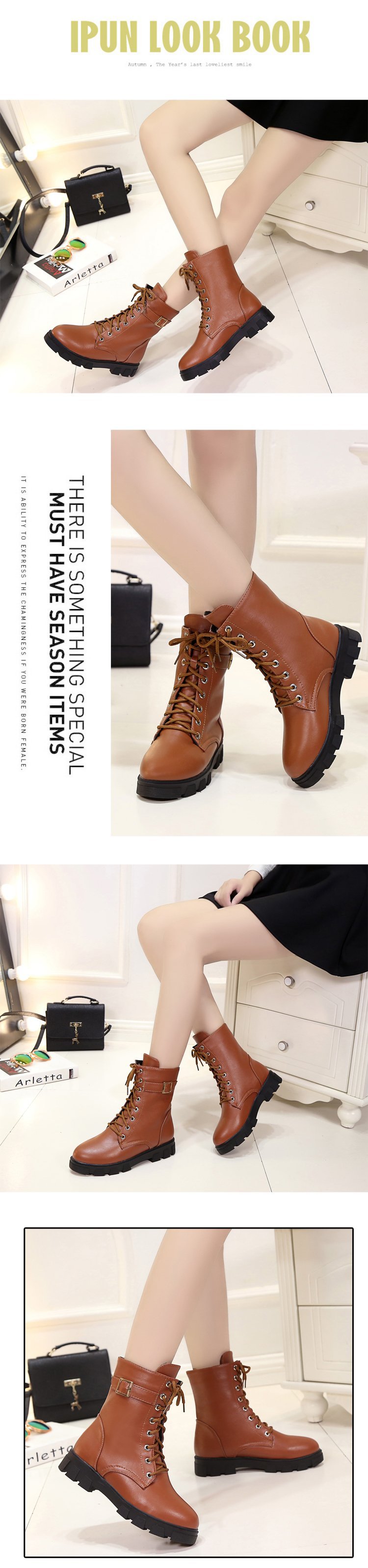 Bottes femme en PU artificiel - Ref 3355377 Image 36