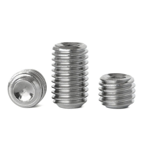 304 stainless steel hexagon socket set screw DIN916 stop jack screw concave end machine screw M2-M12