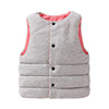 Children's double-sided vest for boys, warm top, jacket