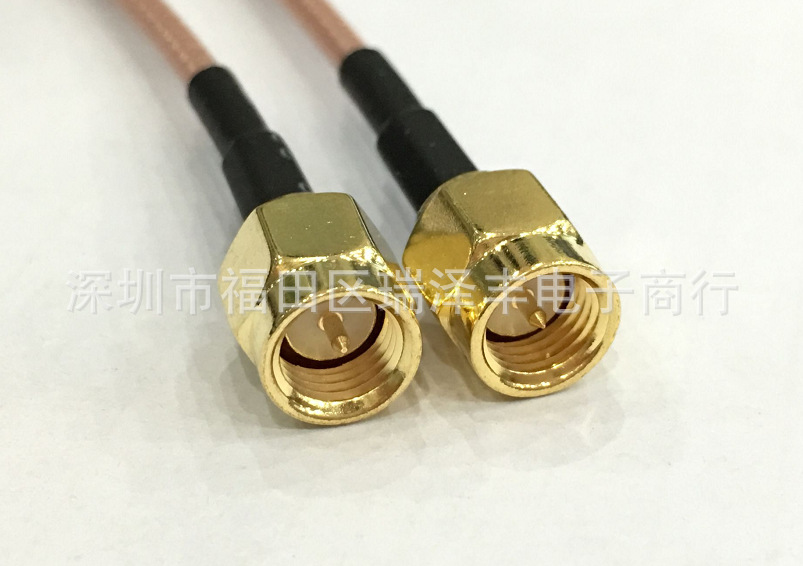 天线延长线SMA/SMA-JJ内螺内针转内螺内针RG316镀银转接线