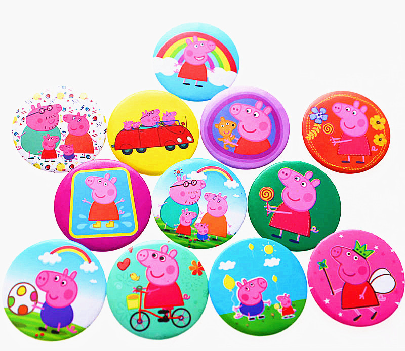 Green cartoon badge