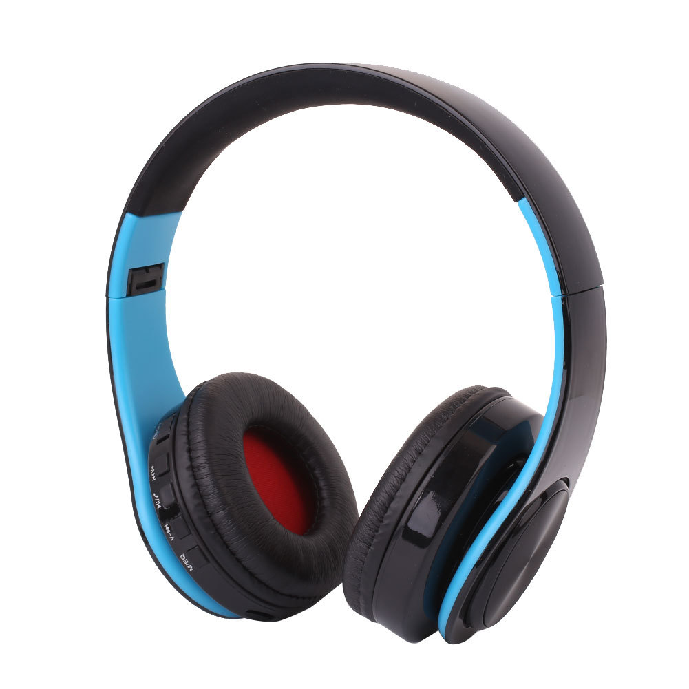 （中性）bth 818蓝牙耳机带麦克风头戴式 颜色->蓝色装