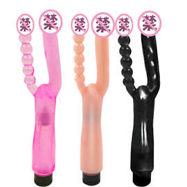 女用仿真双头震动棒电池款振动棒阳具成人情趣性保健用品代发