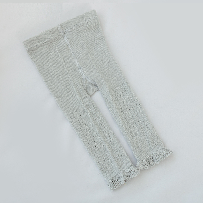 Nuevo verano malla delgada polainas de los niños niñas blanco peinado algodón bebé noveno pantalones calcetines DE LOS NIÑOS Calcetines image 8