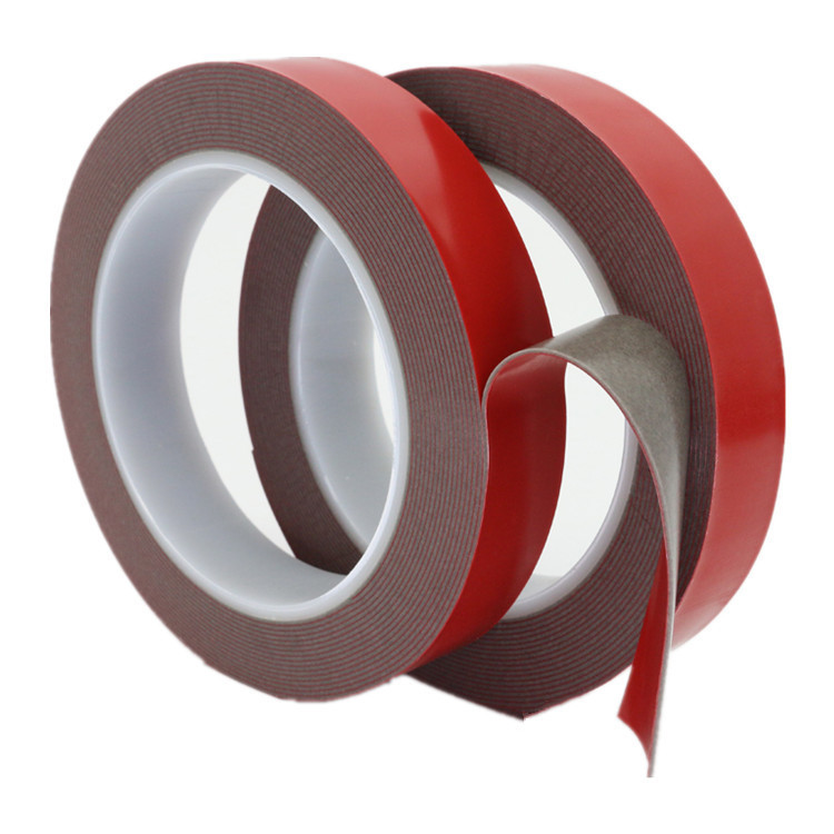 厂家直销亚克力双面泡棉 红膜灰胶泡棉胶带 代替3mVHB丙烯酸胶带