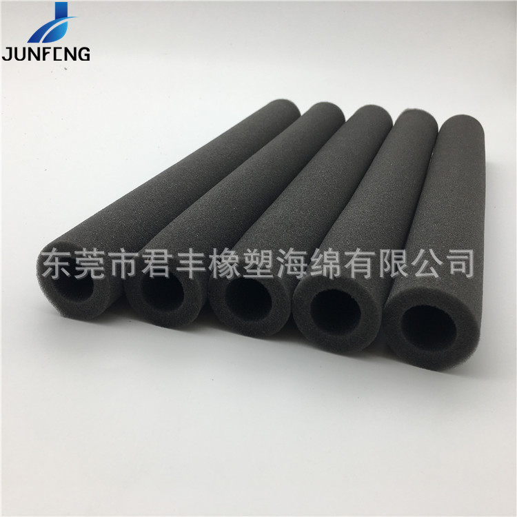 定制38kg海绵包装海绵柱 黑色海绵钻管 15*30*700mm聚氨酯管