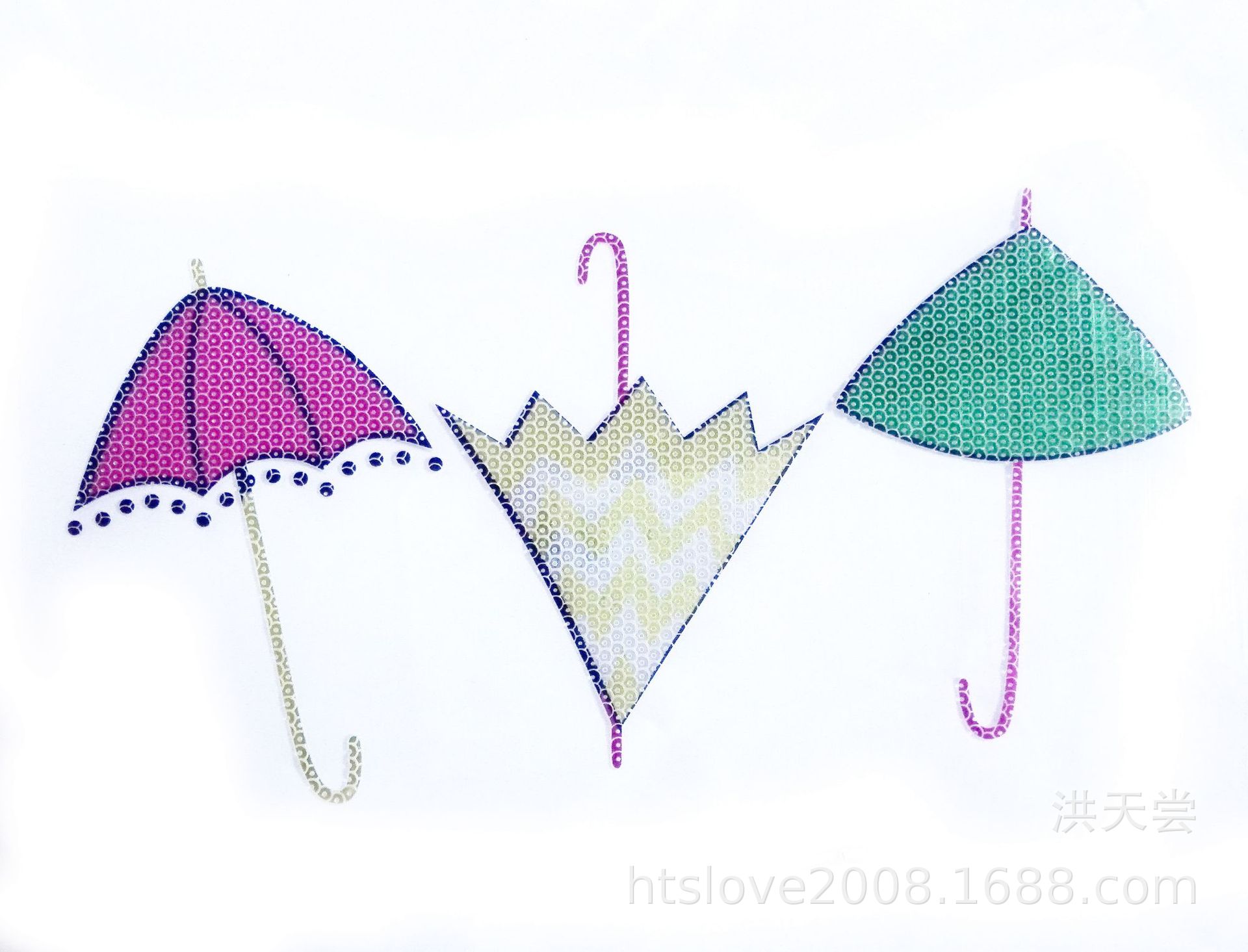 数码珠片鱼鳞片色丁布韩国烫画各种材料欢迎来样亮片烫钻烫金可烫