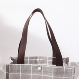 Портативный тканевый мешок, складная льняная сумка, в корейском стиле