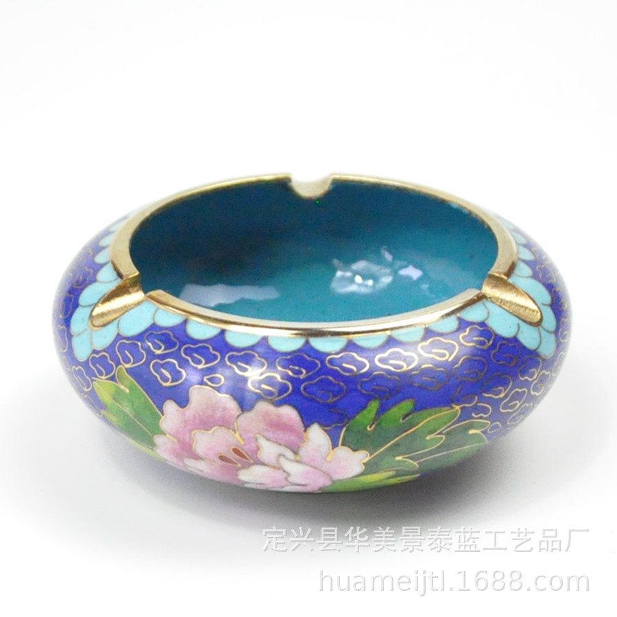 Spot batch Cloisonne On-the-spot Ashtray 4 inch Polish ashtray Cloisonne direct deal