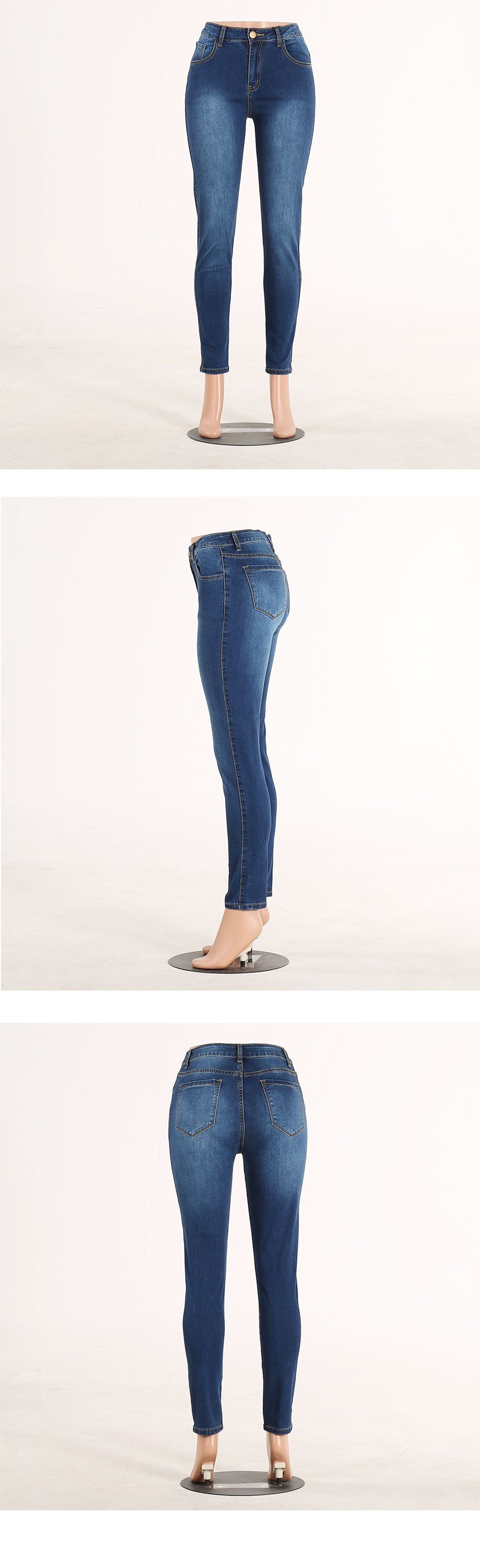 Dames jeans hoge taille skinny broek voor een stijlvolle look_voghion.com